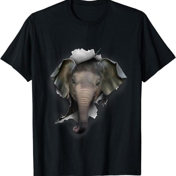 Elephant, Baby Elephant Lover, Safari, African Elephant T-Shirt - Picture 1 of 5